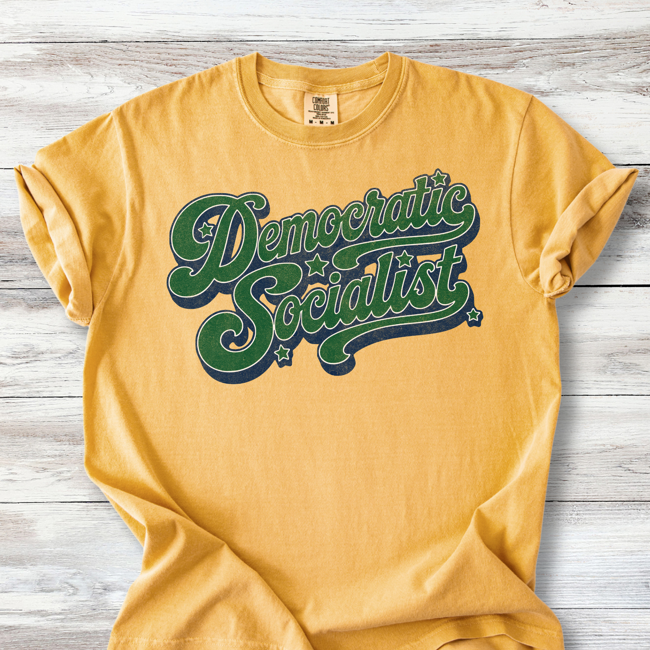 Political Tee Shirts: Democratic Socialist T Shirt, Retro Style Shirt