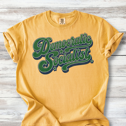 Political Tee Shirts: Democratic Socialist T Shirt, Retro Style Shirt