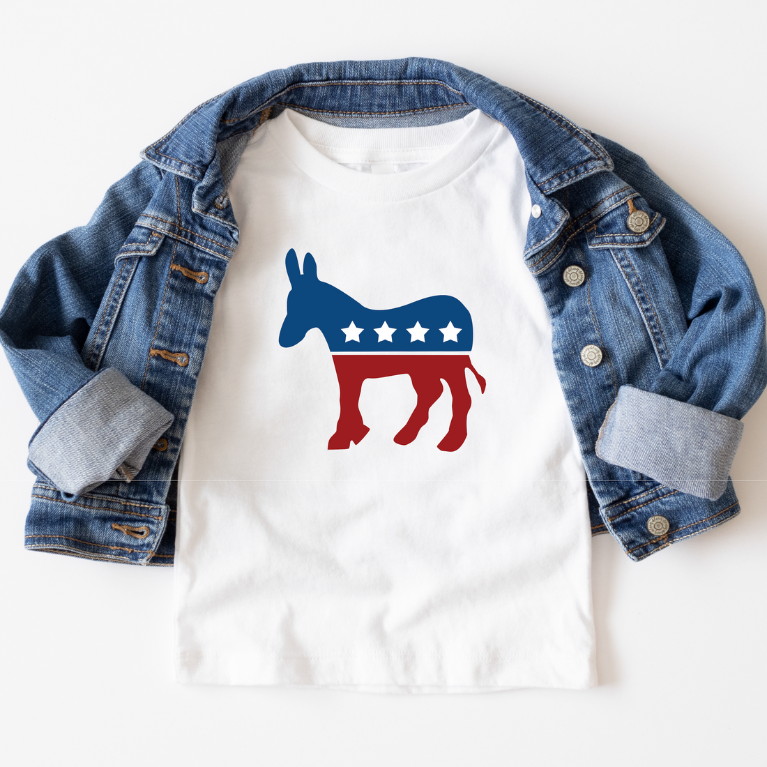 Vote Democrat Donkey Toddler Tee - Resistance Nation