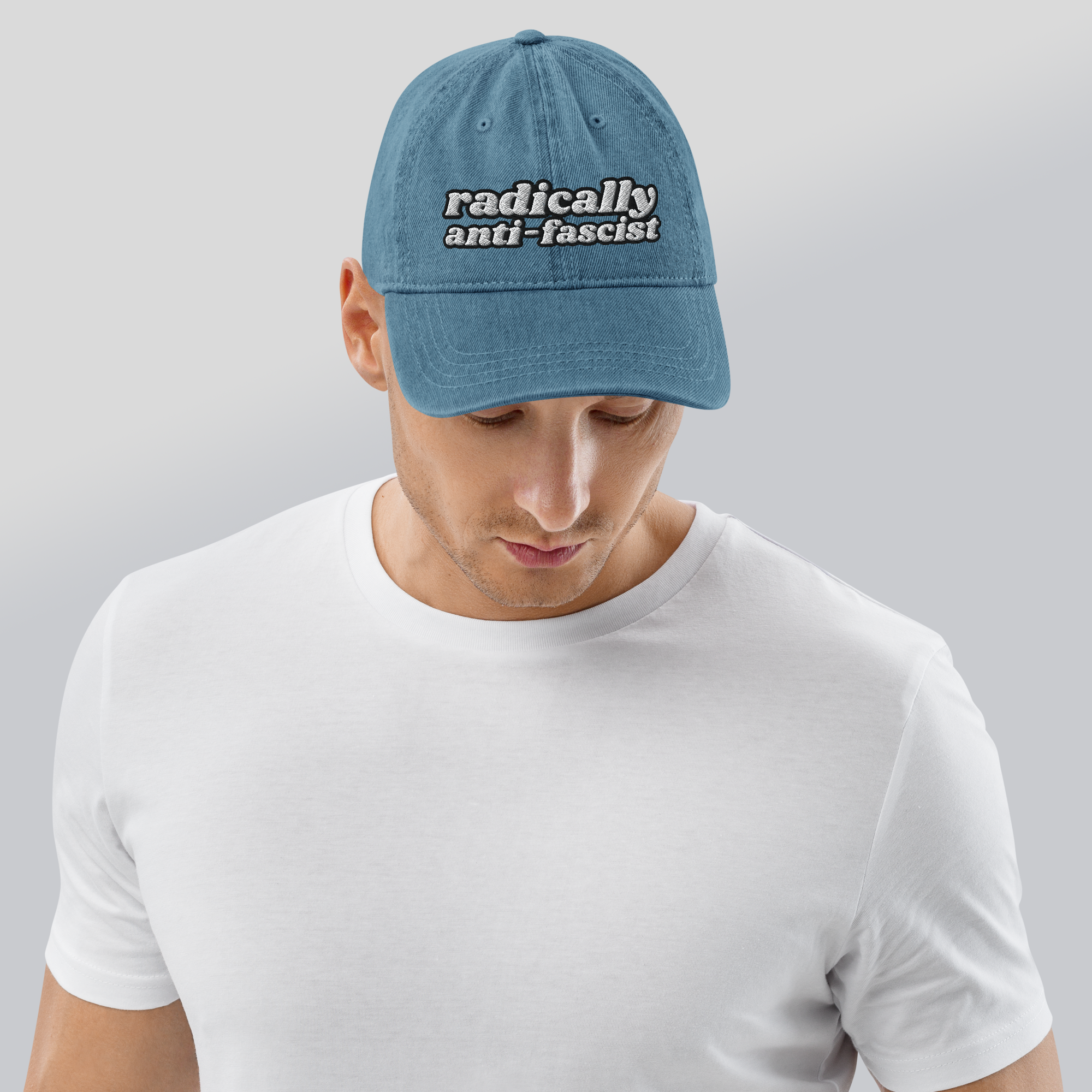 Radically Anti-Fascist Denim Hat - 10% Donated to Southern Poverty Law Center