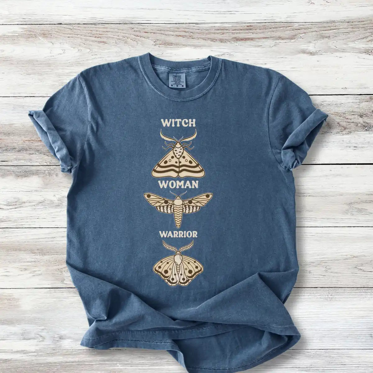 Witch Women Warrior Tshirt | Moth Graphic Tee