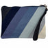 Denim Wristlet - Striped Pouch - Malia Designs