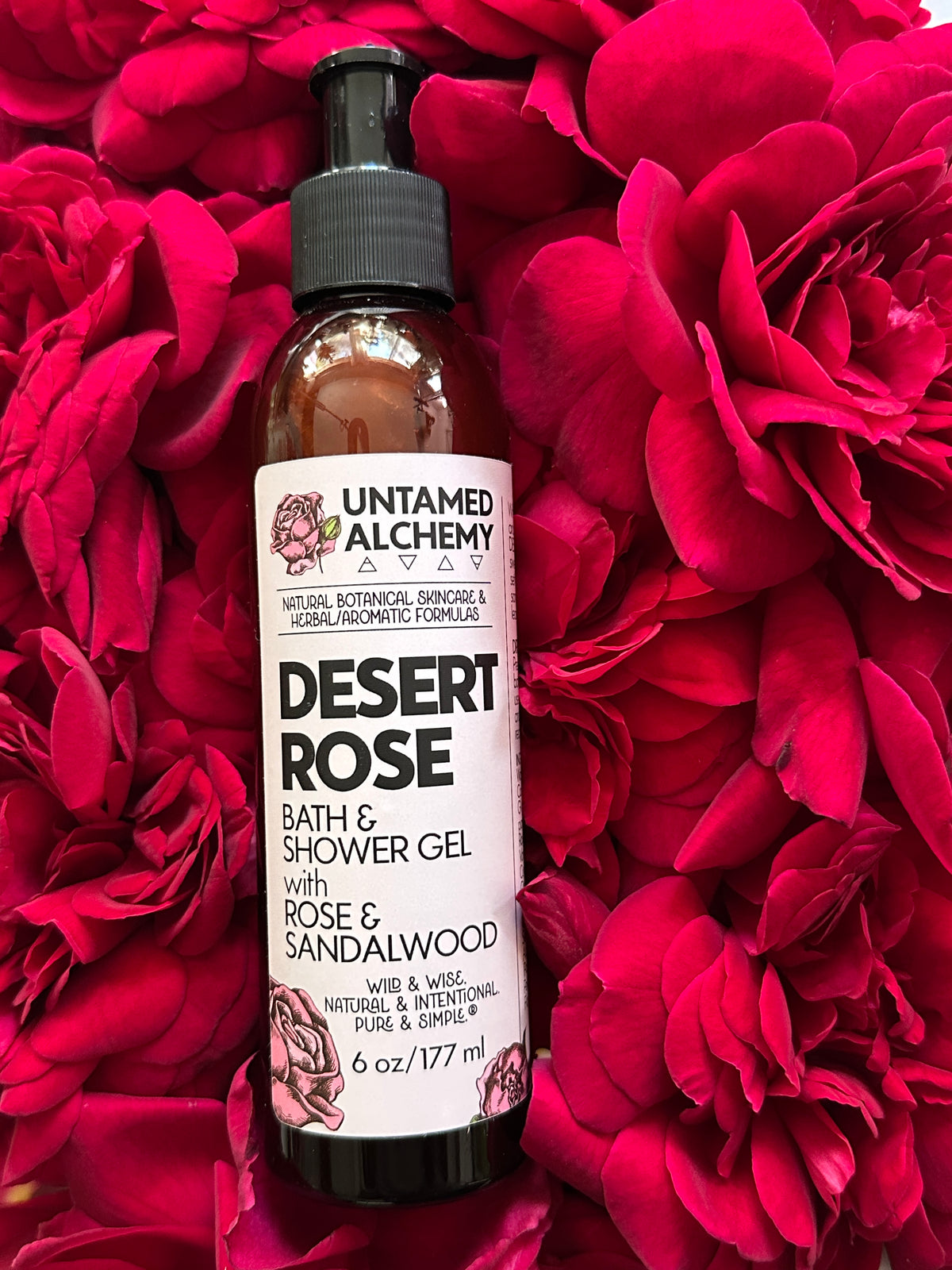 DESERT ROSE Bath &amp; Shower Gel with Rose and Sandalwood