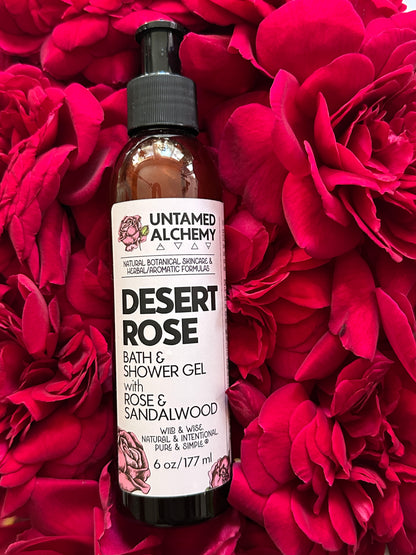 DESERT ROSE Bath &amp; Shower Gel with Rose and Sandalwood