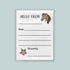 The image is a blank letterhead with a horse illustration on the top right corner. The letterhead has a blank space for the recipient&