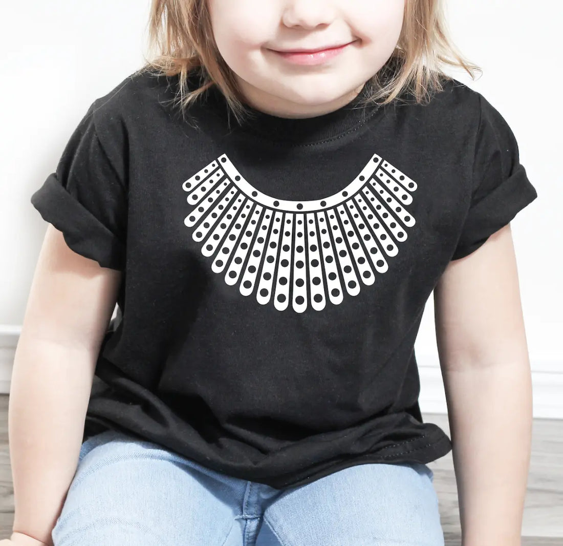 Ruth Bader Ginsburg Dissent Collar Toddler Tee - Resistance Nation