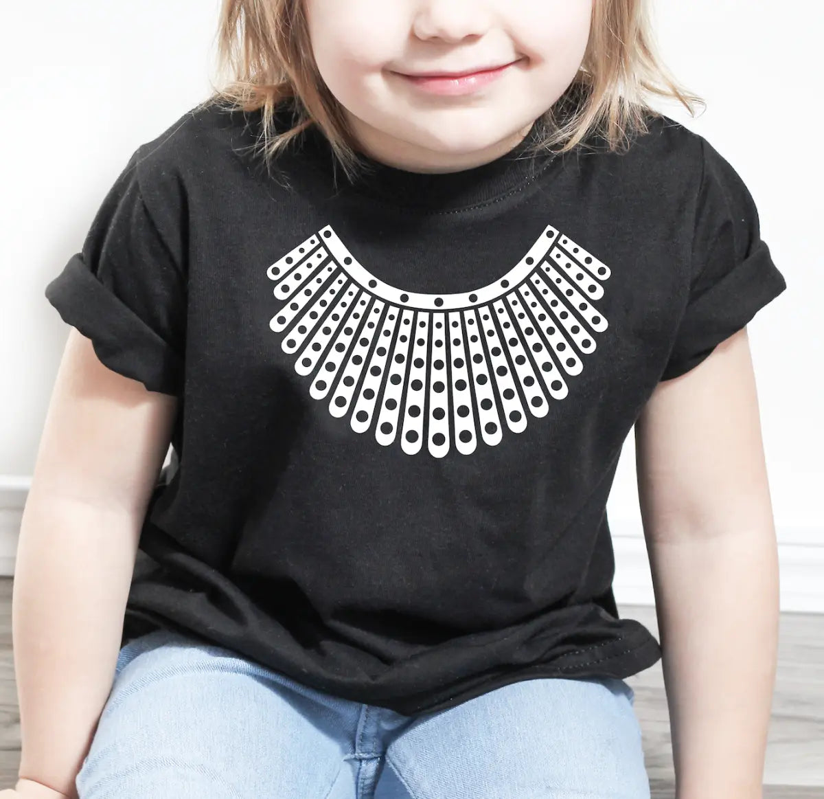 Ruth Bader Ginsburg Dissent Collar Toddler Tee - Resistance Nation
