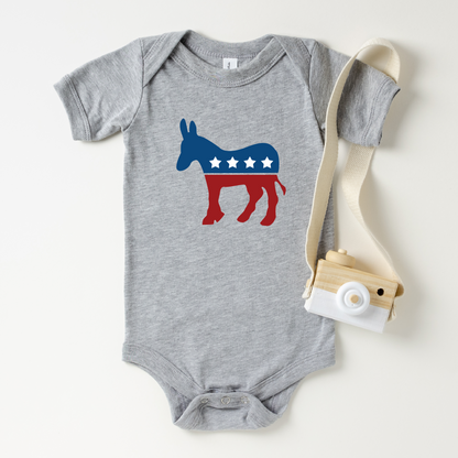 Democrat Donkey Baby Bodysuit - Resistance Nation