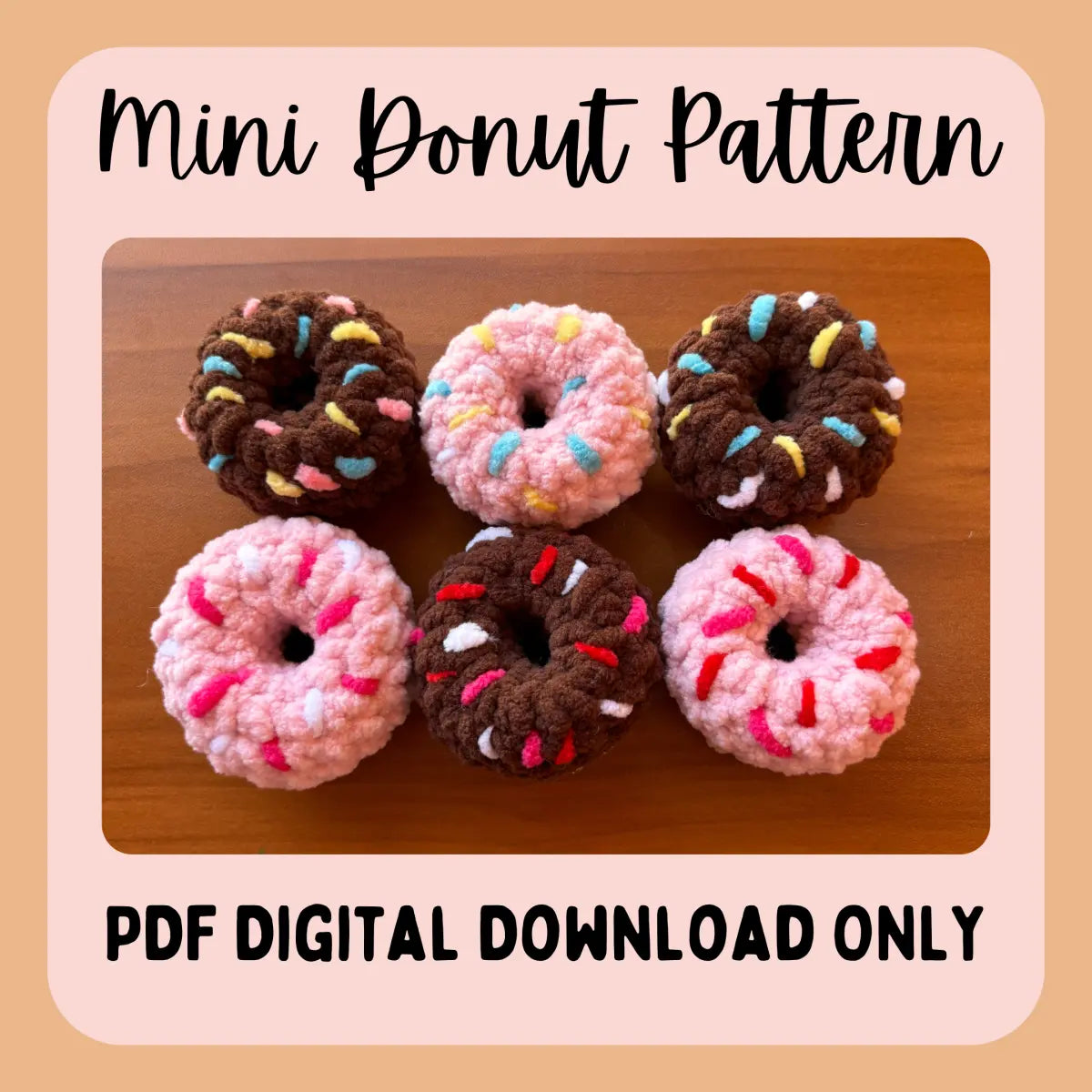 Donut Crochet Pattern - PDF PATTERN ONLY