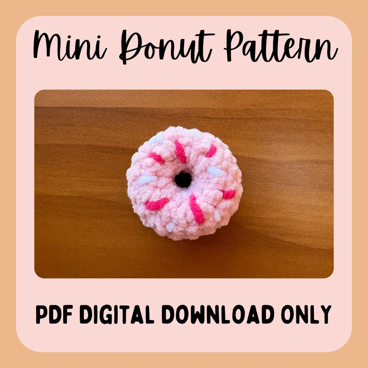 Donut Crochet Pattern - PDF PATTERN ONLY