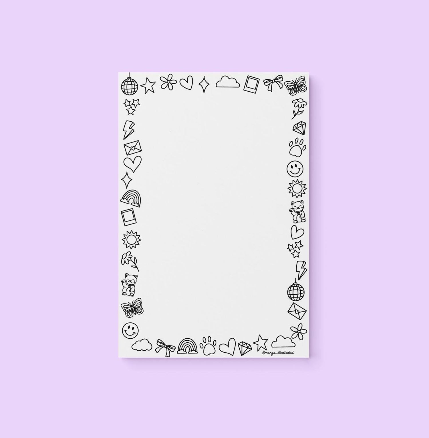 Doodles color - in notepad - MangoIllustrated - Notepad