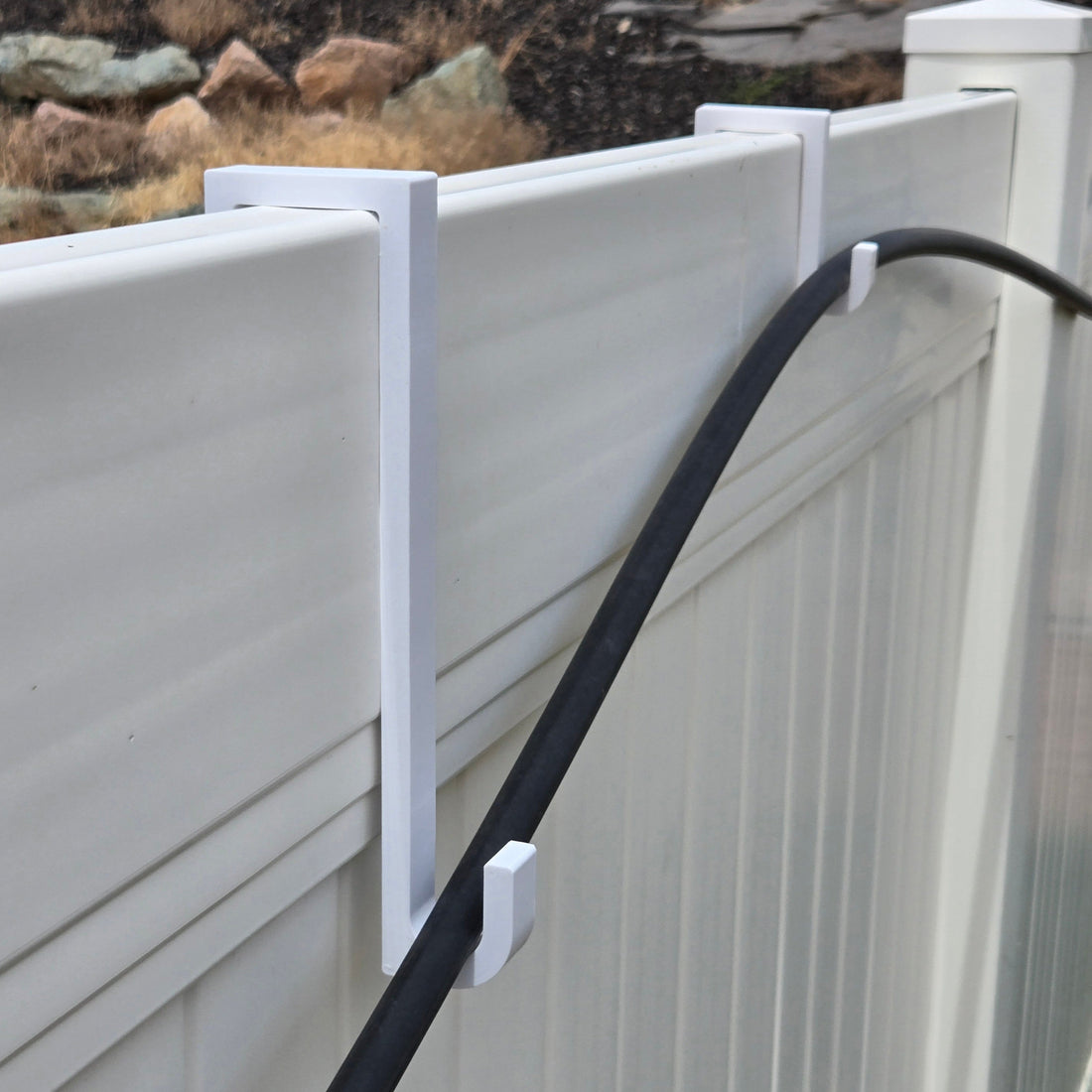 No-drill long arm fence hook (sets of 5 or 10), custom sizes available