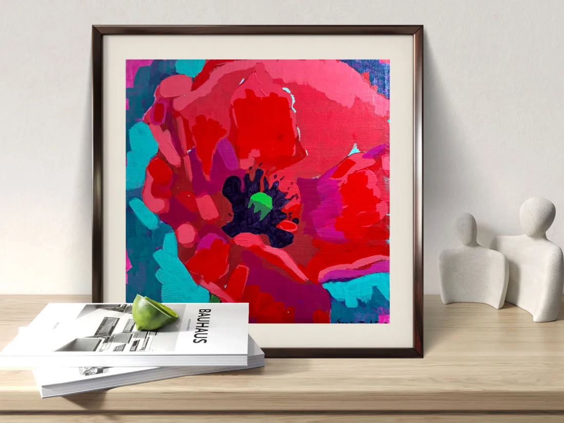 Poppy painting