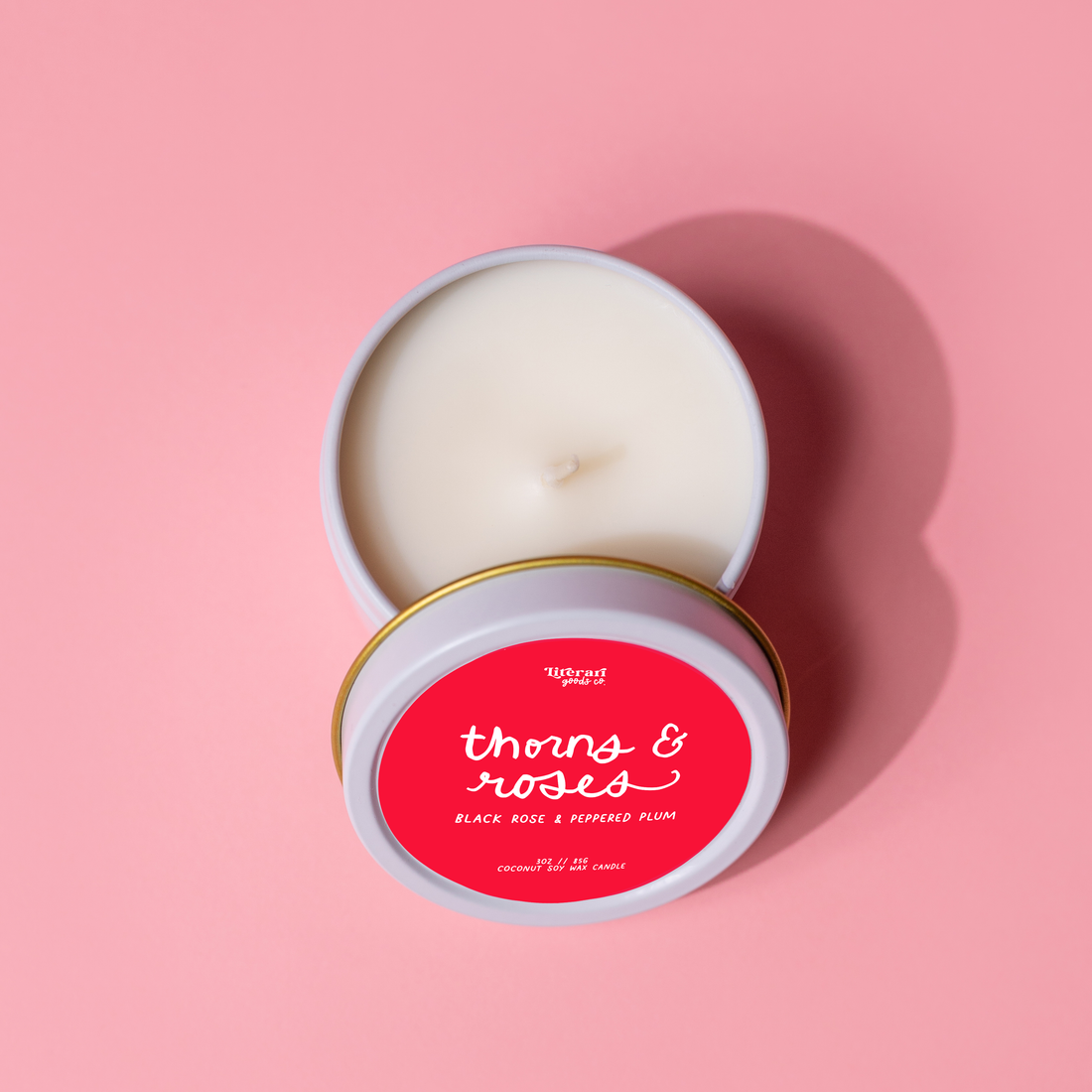 Thorns &amp; Roses Candle – Romantasy Bookish Candle