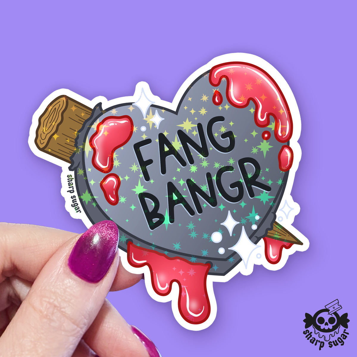 Sticker with &