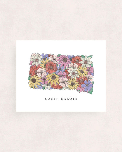 State Flowers Print