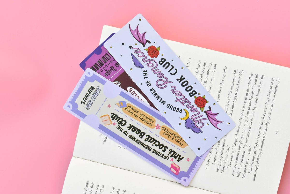 Bookish Ticket Bookmark Set (16-Pack) | Reader Gift