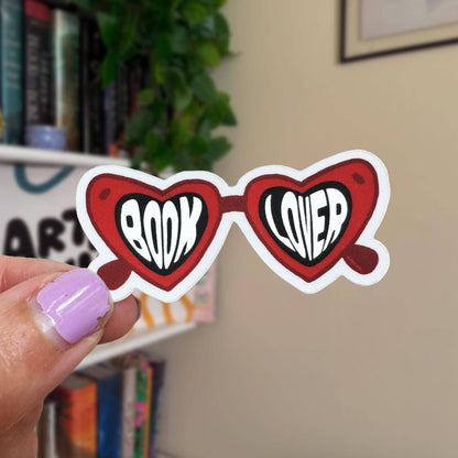 Heart-shaped sunglasses with &