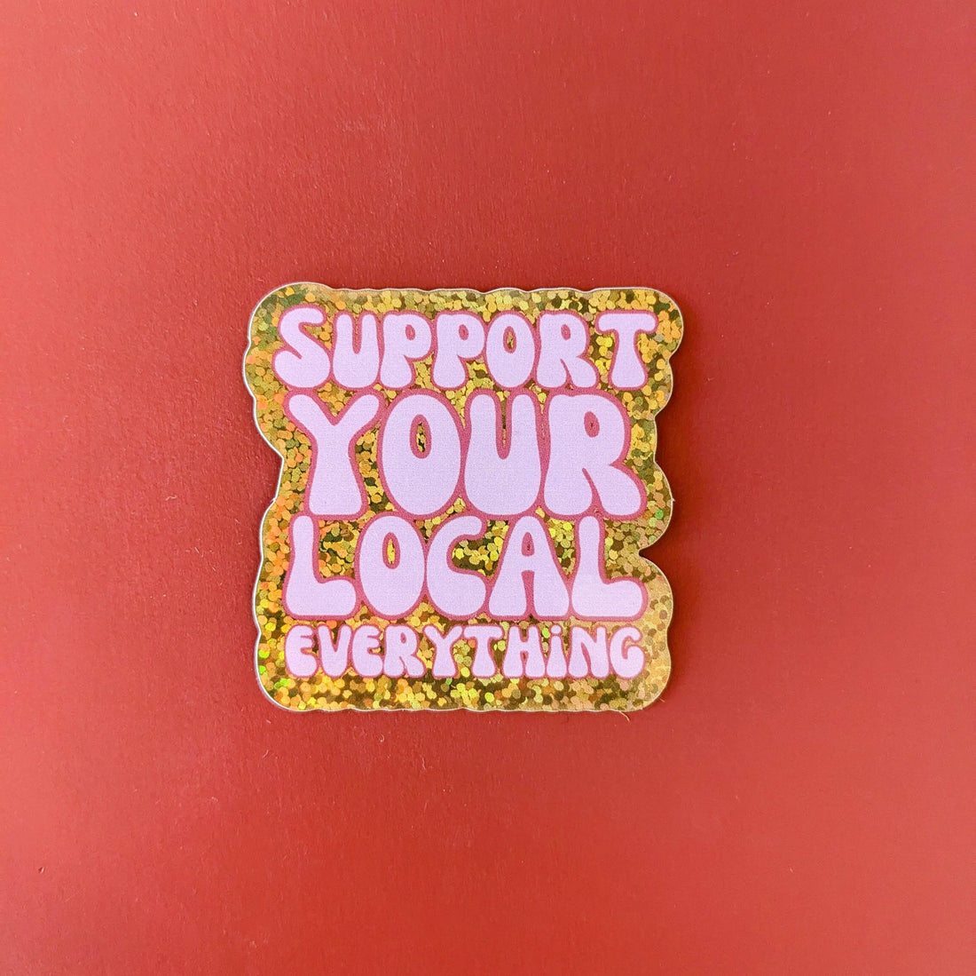 Sticker with &
