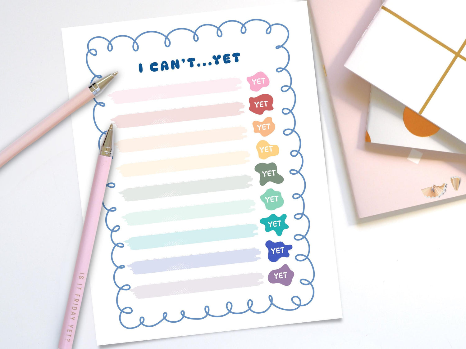 Growth Mindset Worksheet | I Can&