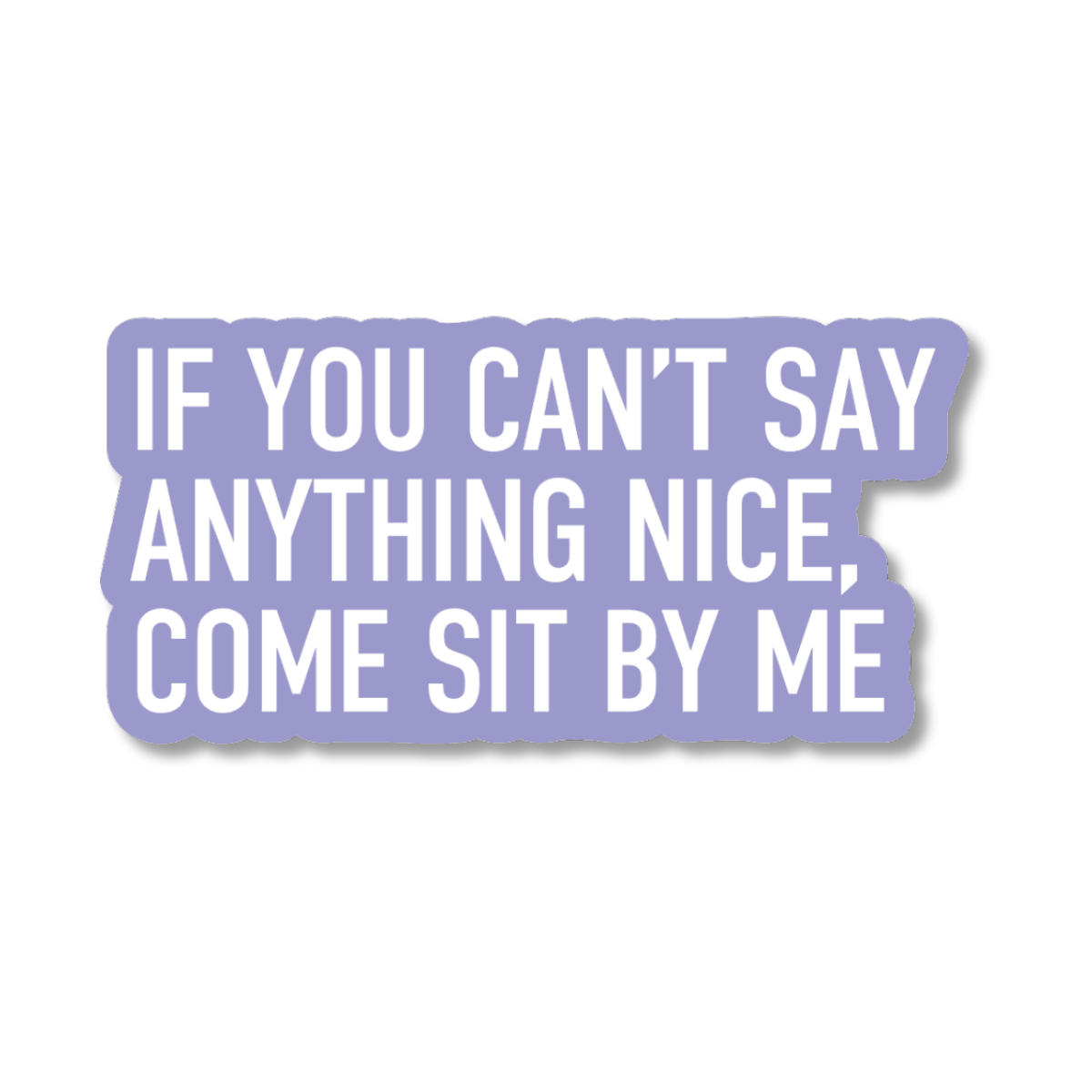 Sticker with text &