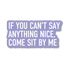 Sticker with text &