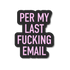 Sticker with text &