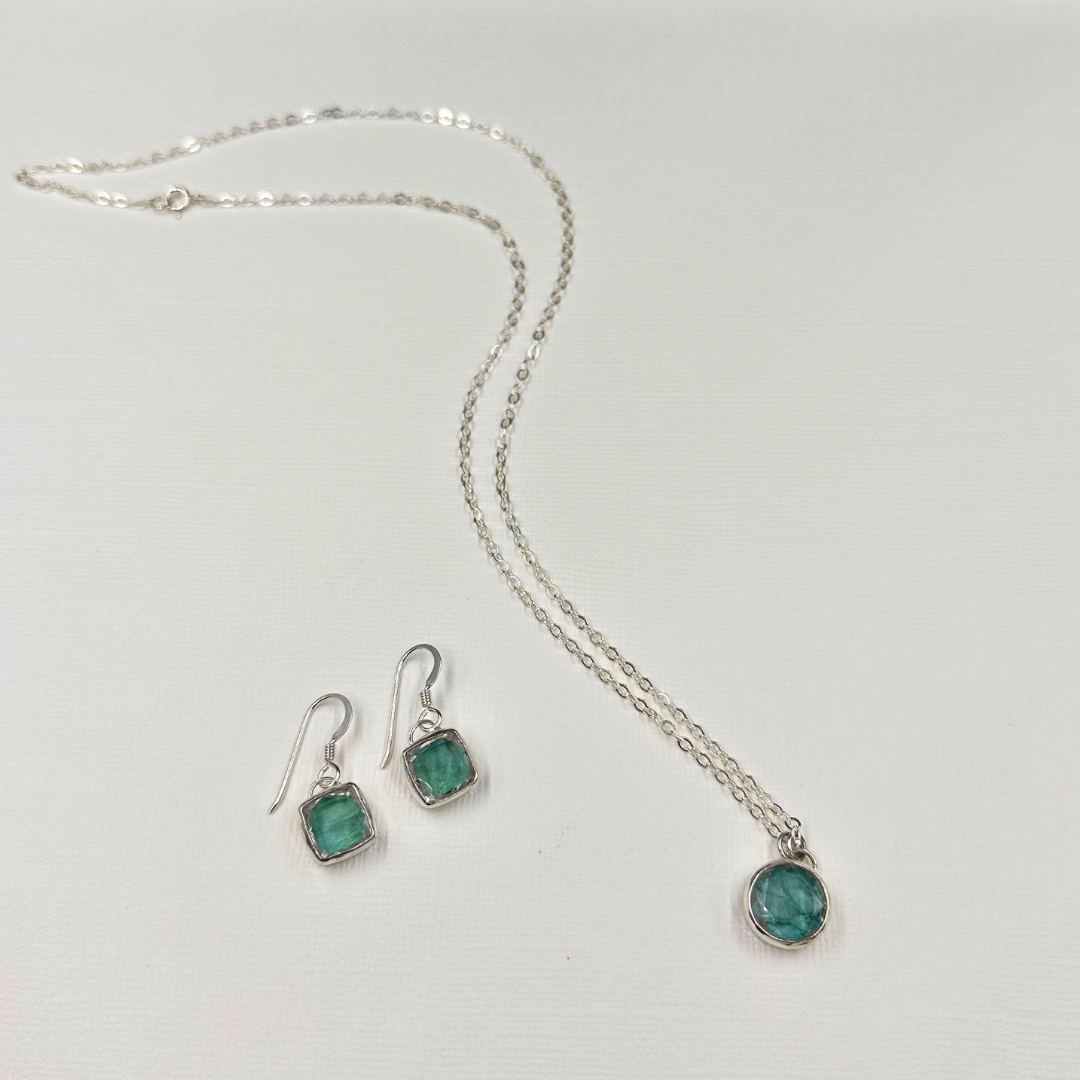 Turquoise Kapa Cloth Earrings