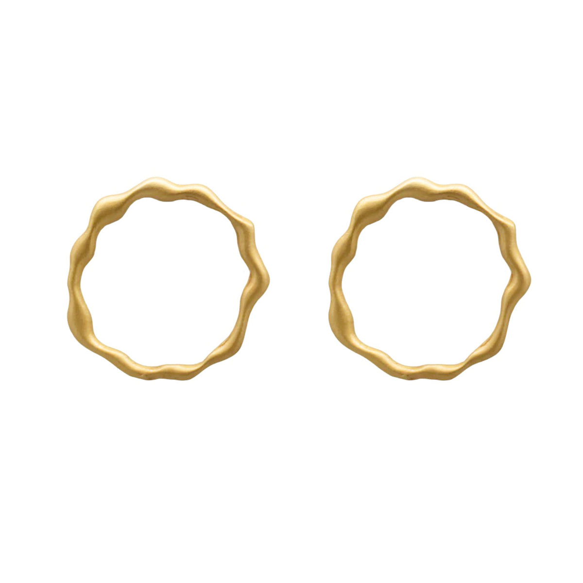 Cuiva Wave Circular Stud Earrings