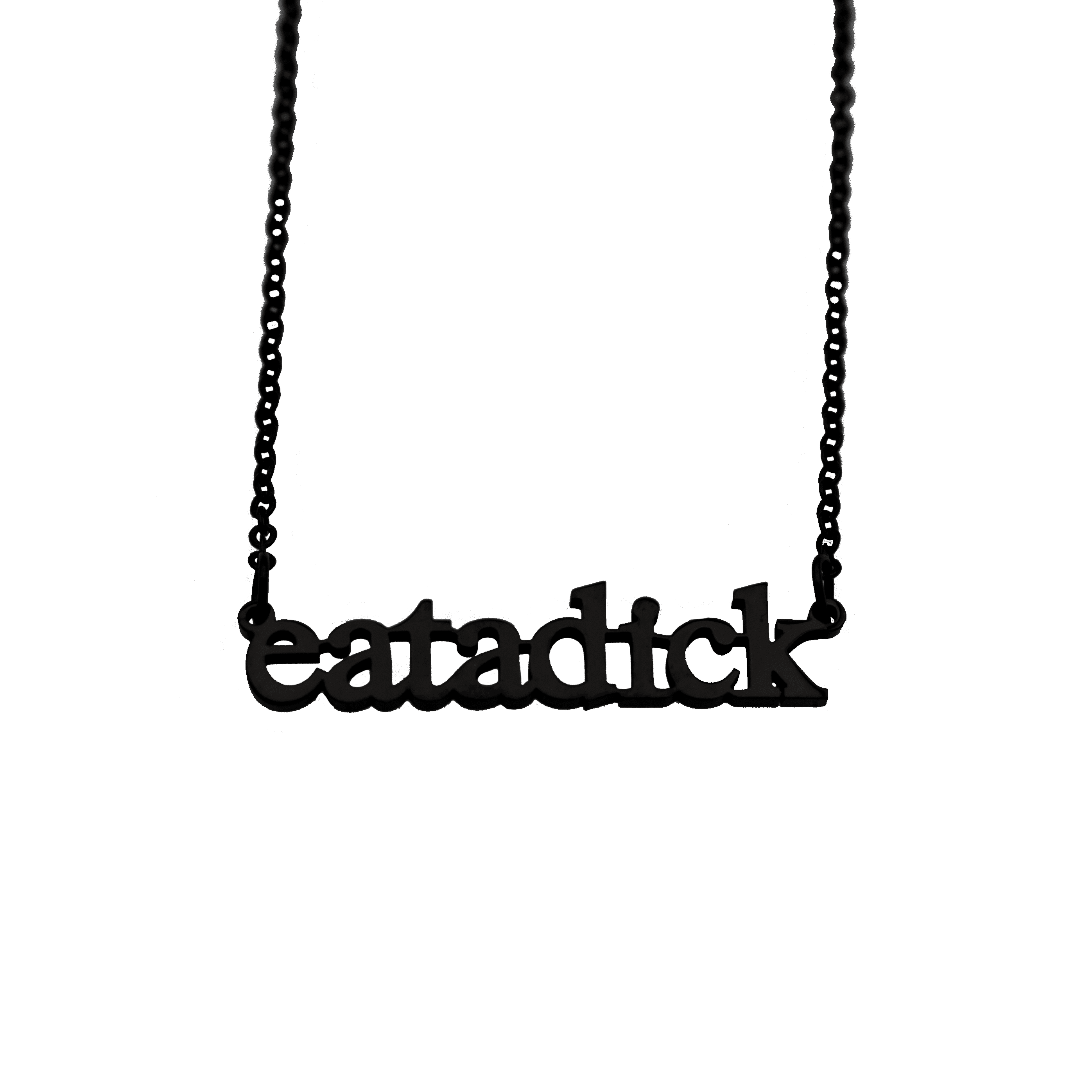 Eat a Dick Cutout Necklace - Babe co.