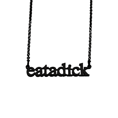 Eat a Dick Cutout Necklace - Babe co.