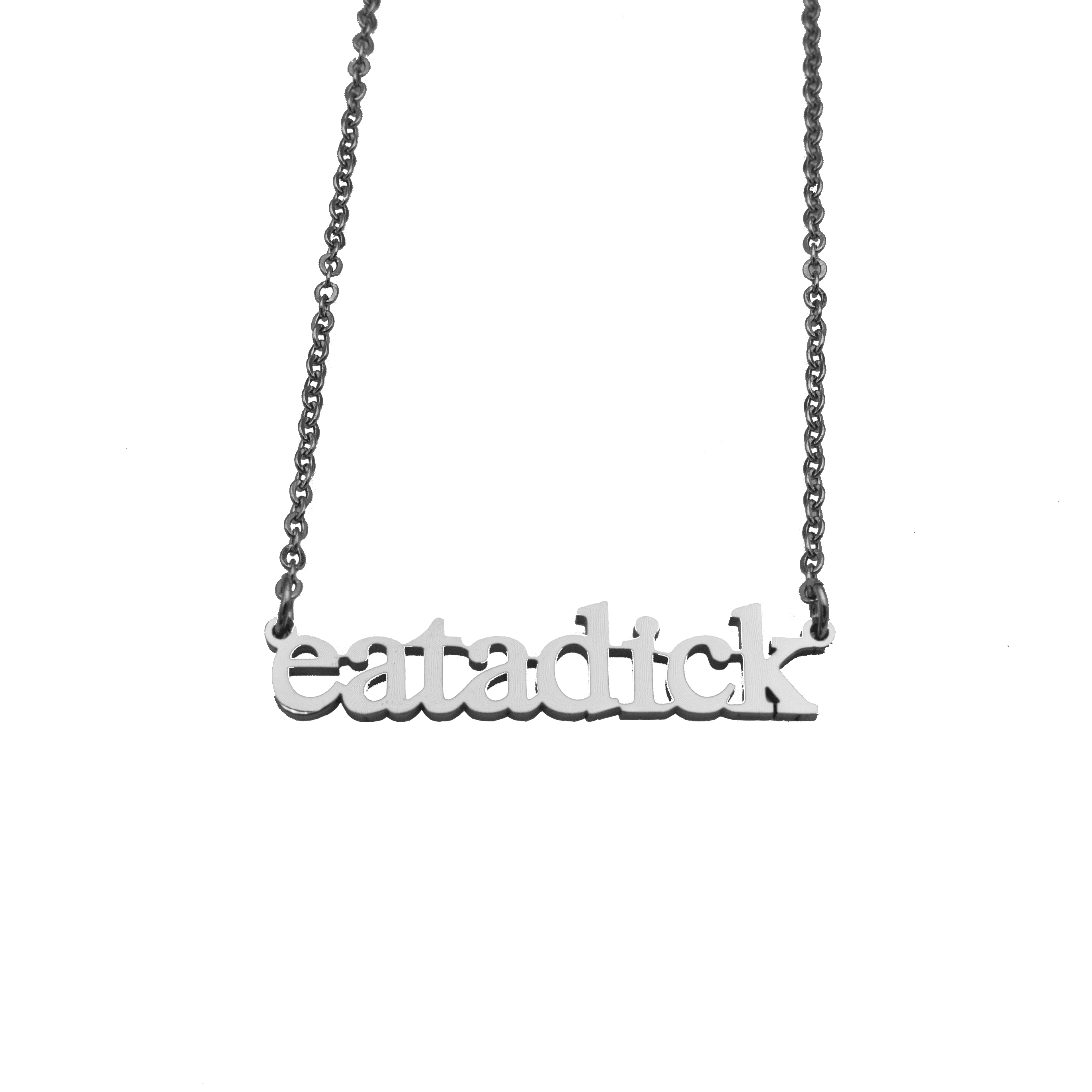 Eat a Dick Cutout Necklace - Babe co.