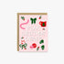 A pink Christmas greeting card with the phrase &