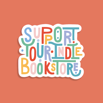 Colorful sticker with &