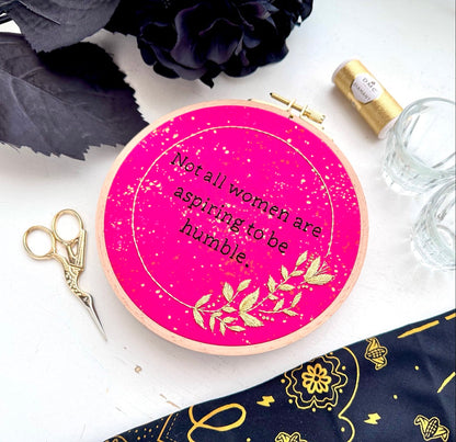 Aspiring to be humble // Embroidery PDF Pattern Download 6 inch