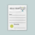 The image is a white envelope with a tennis racket and ball design, along with a greeting message.