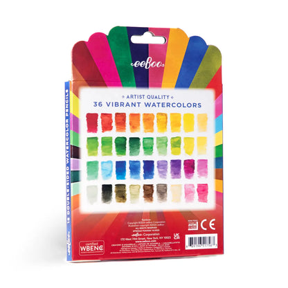 Rainbow 18 Double-Sided Watercolor Pencils