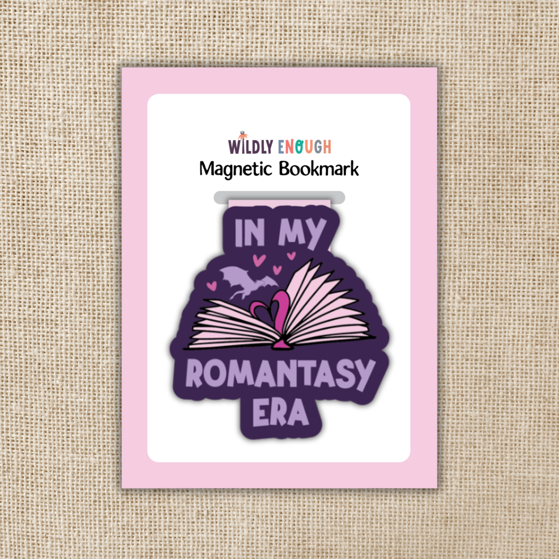 Magnetic bookmark with &