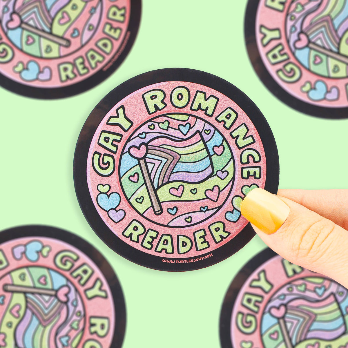 Sticker with &