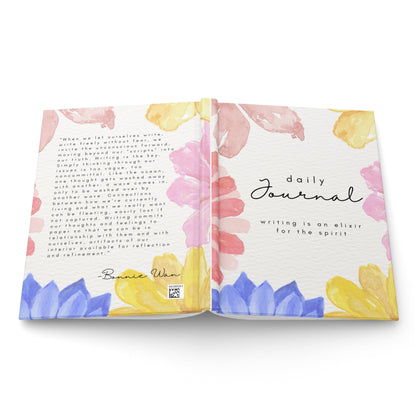 Elixir Floral Hardcover Daily Journal - Elixir Mind Body Boutique