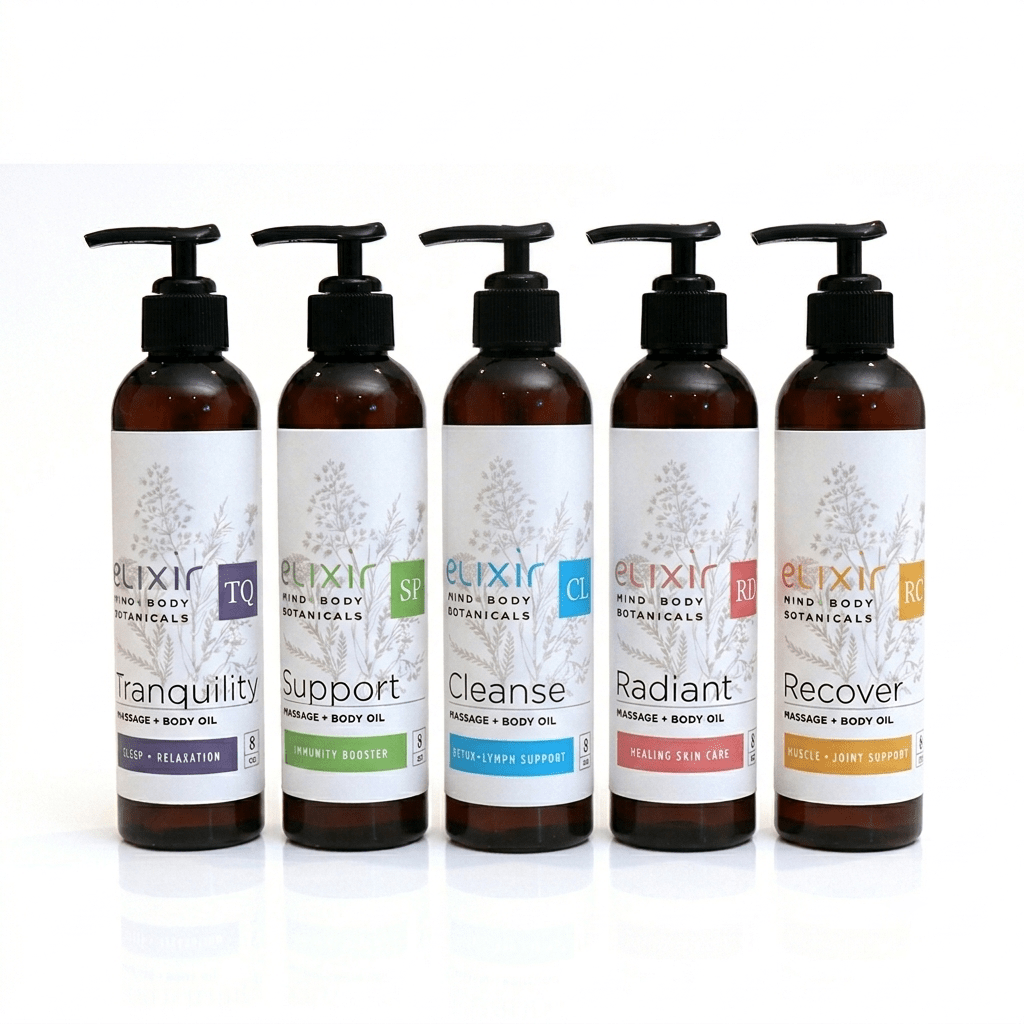 Elixir Mind Body Botanicals Massage + Body Oils - Elixir Mind Body Boutique