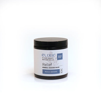 Elixir Mind Body Botanicals Cooling and Warming Relief Mineral Soaking Salts are available at Elixir Mind Body Boutique