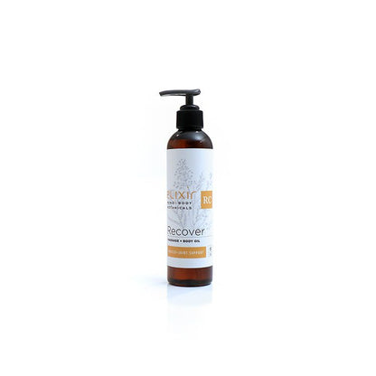 Elixir Mind Body Botanicals Recover Massage + Body Oil available at Elixir Mind Body Boutique