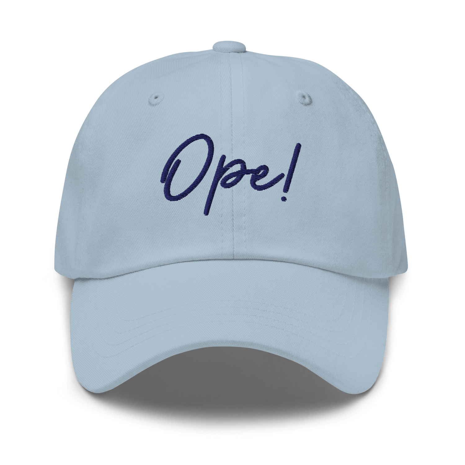 Embroidered "Ope!" Dad Hat | Funny Midwest Slang Baseball Cap | Relatable Gift - Heartland Stitch