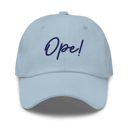 Embroidered "Ope!" Dad Hat | Funny Midwest Slang Baseball Cap | Relatable Gift - Heartland Stitch