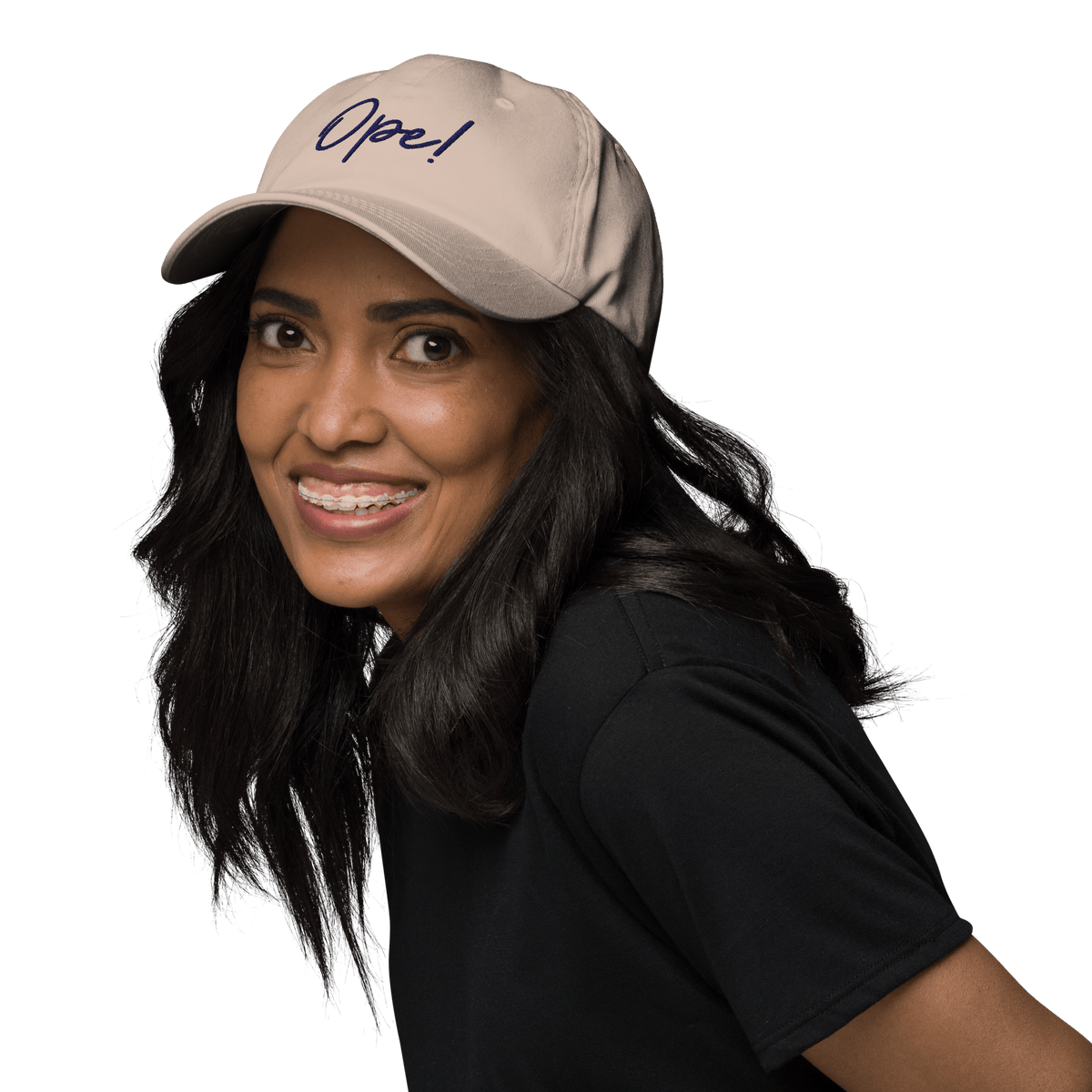 Embroidered "Ope!" Dad Hat | Funny Midwest Slang Baseball Cap | Relatable Gift - Heartland Stitch