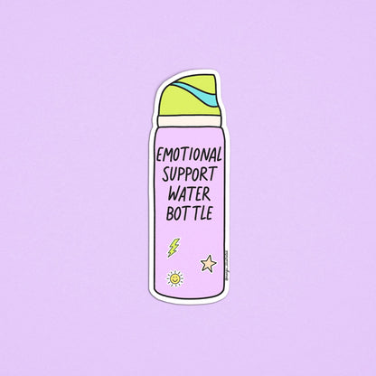 Emotional support water bottle sticker - MangoIllustrated - Sticker