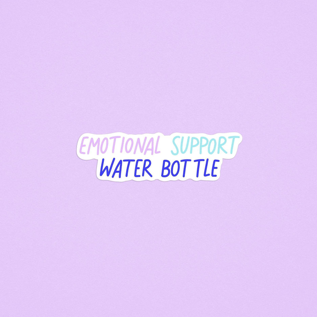 Emotional support water bottle sticker - MangoIllustrated - Sticker