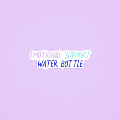 Emotional support water bottle sticker - MangoIllustrated - Sticker