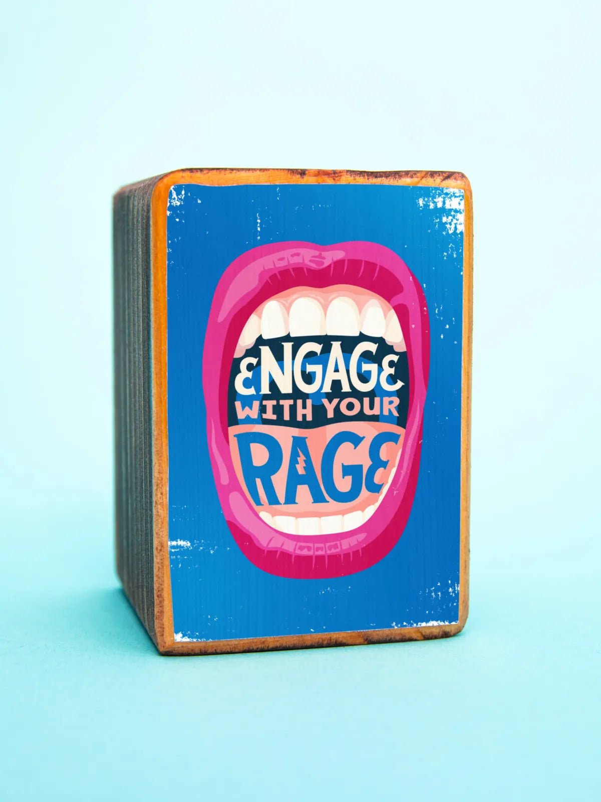 Protest Art Series, Single Wood Bookend